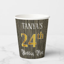 24. Geburtstagsparty - Imitate Gold & Imitate Wood