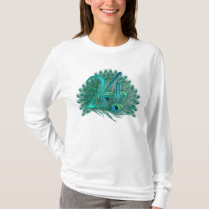 24. Geburtstagspfautext-Entwurfs-T - Shirts