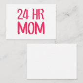 24 h Mama Mitteilungskarte (Vorne/Hinten)