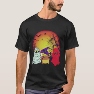 24 Halloween-Kürbis Meerschweinchen T-Shirt