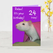 24 heute anpassbare Geburtstagskarte Karte (Gelbe Blume)