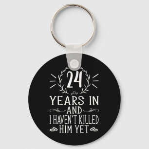 24. Hochzeitstag für sie - 24 Jahre Marri Schlüsselanhänger