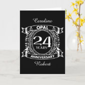 24. Hochzeitstag opal Karte (Gelbe Blume)