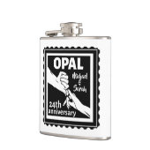 24. Hochzeitstag traditionelles Opal Flachmann (Links)