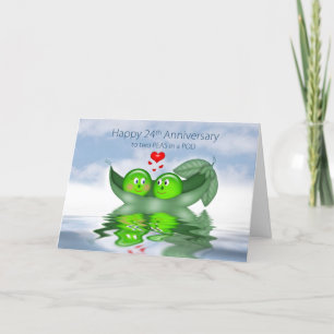 24. Hochzeitstag, Zwei Erbsen in einer Schote, Her Karte