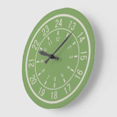 24-HOUR CUSTOM wall clocks Große Wanduhr (Winkel)