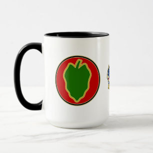 24. ID Combat Service Identification Abzeichen Tas Tasse