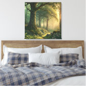 24 Inch Square Custom Canvas Photo Wall Art Leinwanddruck (Insitu (Schlafzimmer))