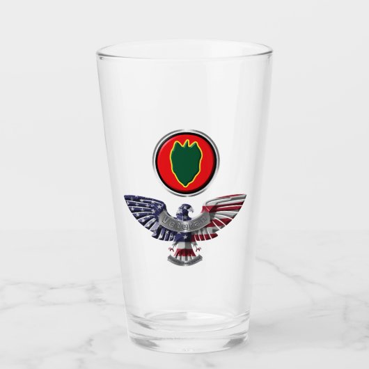 24. Infanterieabteilung Eagle Veteran Glas (Vorderseite)