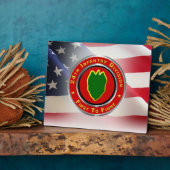 24. Infanterieabteilung "First To Fight" Fotoplatte (Seite)