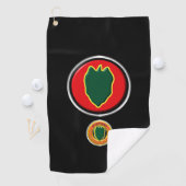 24. Infanterieabteilung Gepasste Patchinsignien Golfhandtuch (Insitu)