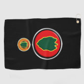 24. Infanterieabteilung Gepasste Patchinsignien Golfhandtuch (Horizontal)