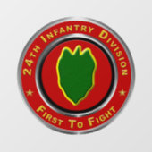 24. Infanterieabteilung Mechanisiert Fensteraufkleber (Blatt)