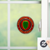 24. Infanterieabteilung Mechanisiert Fensteraufkleber (Zuhause)