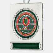 24. Infanterieabteilung Wüstensturm Veteran Banner-Ornament Silber (Links)