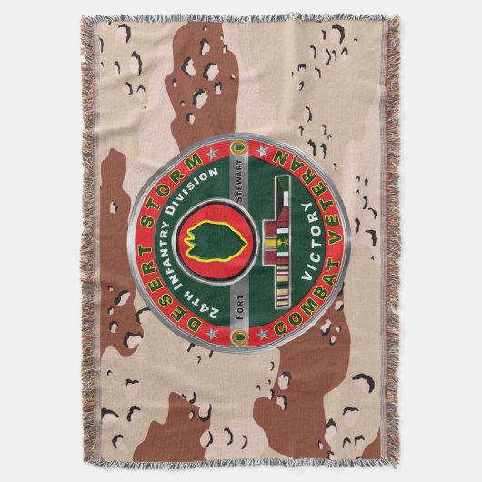 24. Infanterieabteilung Wüstensturm Veteran Decke (Vorderseite Vertikal)