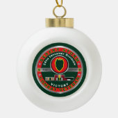 24. Infanterieabteilung Wüstensturm Veteran Keramik Kugel-Ornament (Vorderseite)