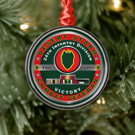 24. Infanterieabteilung Wüstensturm Veteran Ornament Aus Metall