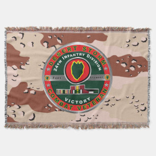 24. Infanteriedivision Desert Storm Veteran Decke