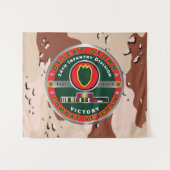 24. Infanteriedivision Desert Storm Wandteppich (Vorderseite (Horizontal))
