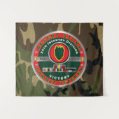24. Infanteriedivision Desert Storm Wandteppich (Vorderseite (Horizontal))