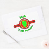 24. INFANTRIEB "ERSTE BIS BEKÄMPFUNG" RECHTECKIGER AUFKLEBER (Umschlag)