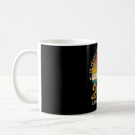24 Jahre alt 2001 Retro Phantastisch 24. Geburtsta Kaffeetasse (Links)
