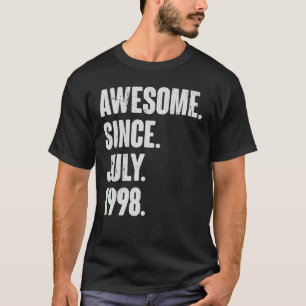 24 Jahre alt 24. Geburtstag Phantastisch seit Juli T-Shirt