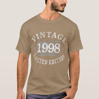 24 Jahre alt Vintag 1998 US-Flagge 24. Geburtstag  T-Shirt