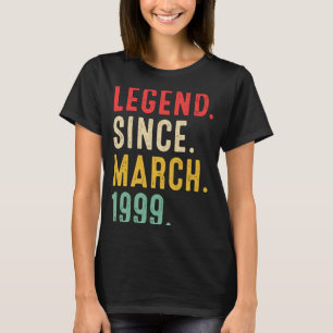 24 Jahre alte Legende Seit März 1999 24. Geburtsta T-Shirt