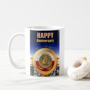 24 Jahre INDIVIDUELLE NAME OM Münze Sie sind ein G Kaffeetasse