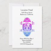 24 Jahre traditionelles opal 24. Hochzeitstag Einladung (Rückseite)