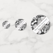 24. Jahrestag bearbeitet Konfetti (Rückseiten)