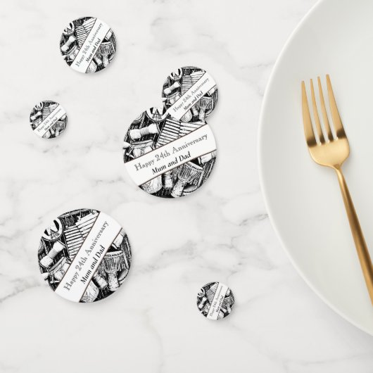 24. Jahrestag bearbeitet Konfetti (Gruppe)