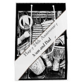 24. Jahrestag bearbeitet Mittlere Geschenktüte (Rückseite)