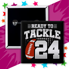 24-jähriges Tackle Football Party 24. Geburtstag Button