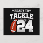 24-jähriges Tackle Football Party 24. Geburtstag Postkarte (Vorderseite)