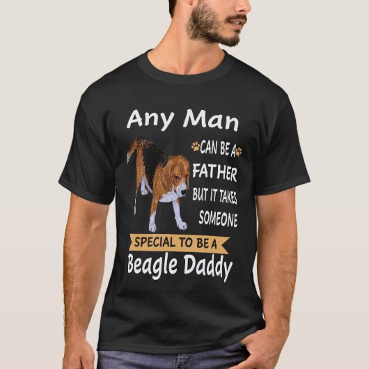 24 Jeder Mann - Beagle Daddy Beagle T-Shirt (Vorderseite)