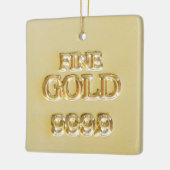 24 Karat Gold Bullion Bar Keramikornament (Links)