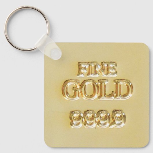 24 Karat Gold Bullion Bar Schlüsselanhänger (Vorderseite)