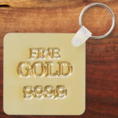 24 Karat Gold Bullion Bar Schlüsselanhänger (Rückseite)