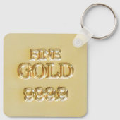 24 Karat Gold Bullion Bar Schlüsselanhänger (Rückseite)