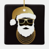 24 Karat Hip Hop Santa Ornament (Rückseite)