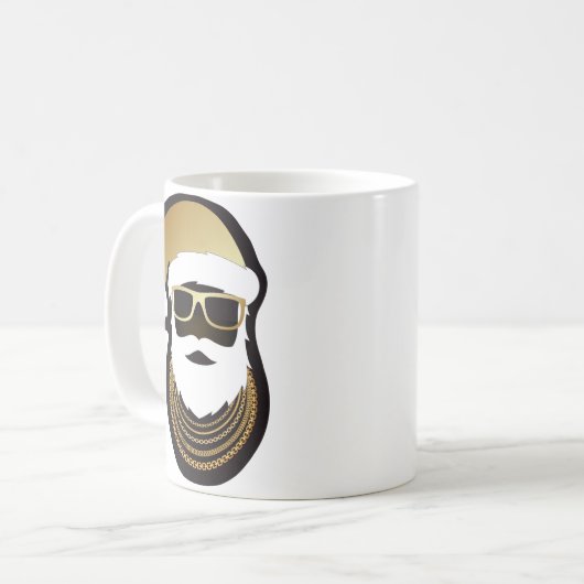24 Karat Santa Tasse (Vorderseite Links)