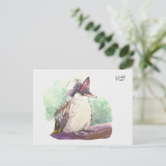 24 : Kookaburra Postkarte (Stehend Vorderseite)