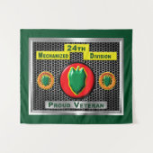 24. Mechanisierte Infanterieabteilung Wandteppich (Vorderseite (Horizontal))