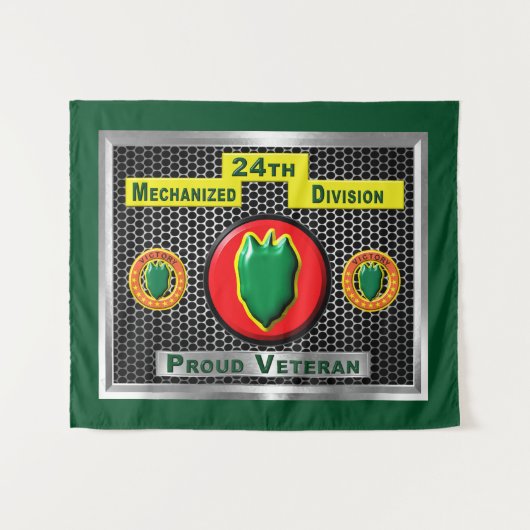 24. Mechanisierte Infanterieabteilung Wandteppich (Vorderseite (Horizontal))