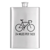 24 Meilen pro Taco Flachmann (Vorderseite)