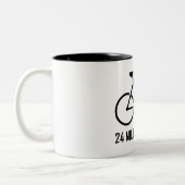 24 Meilen pro Taco Zweifarbige Tasse (Links)