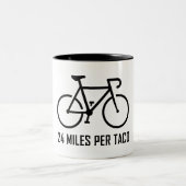 24 Meilen pro Taco Zweifarbige Tasse (Mittel)